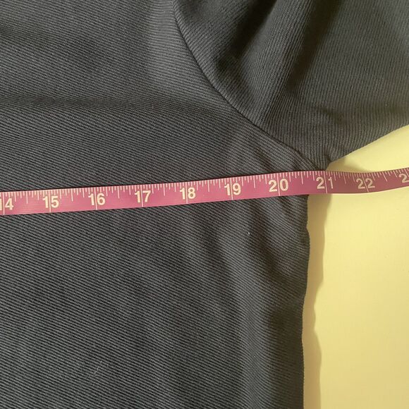 TD Thomas Dean Men's Navy Blue Quarter Zip Pullover Sweater Size M GUC - Picture 6 of 11